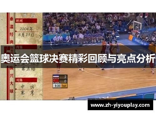 奥运会篮球决赛精彩回顾与亮点分析